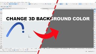 Change ARCHICAD 3D Background Color | How to make Archicad dark themed (kinda)