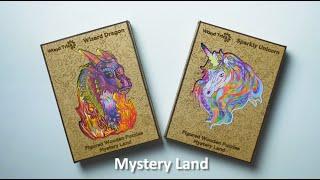 WoodTrick. Puzzle collection: Mystery Land - Wizard Dragon, Sparkly Unicorn