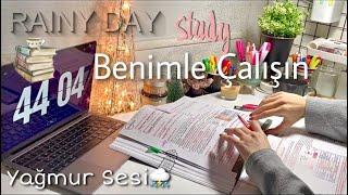 Rainy Day Study With Me | Medical Student 2 hours Study Session Pomodoro