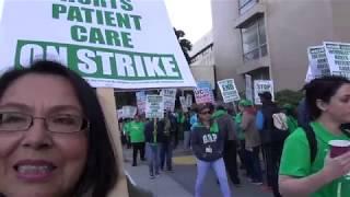 AFSCME 3299 & CWA UPTE Workers Picket UCSF: Regents & Bosses STOP Outsourcing Our Jobs!