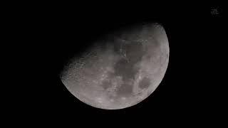 Луна на небе видео крупный план 4К без телескопа / Moon in the sky close-up 4K