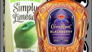 (21+ Content, Drink Responsibly) Crown Royal BlackBerry x Simply Limeade!