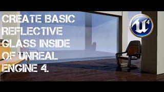 Basic Reflective Glass Window for Unreal Engine 4