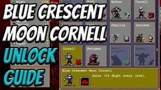 Blue Crescent Moon Cornell Character Unlock Guide | Vampire Survivors Ode To Castlevania DLC