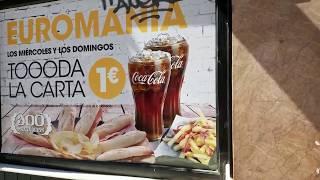 Cheap Spanish Food - Euromania at Cerveceria 100 Montaditos (Madrid, Spain)