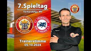 Trainerstimme zum Spiel: FCM Schwerin vs. FC Förderkader