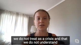 Greta Thunberg speaks to the point at the Austrian Climate Summit 2021