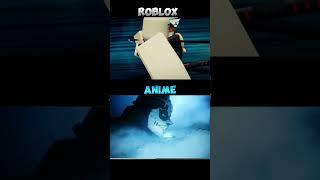 roblox version vs anime version | Demon Slayer Roblox | #roblox #shorts #demonslayer
