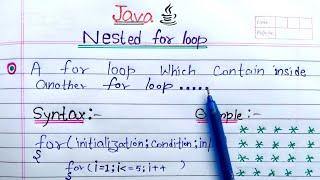 Nested for loop in Java (Hindi) | Learn Coding