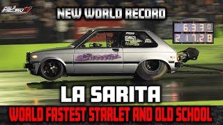 New WORLD Record Starlet and Old School La Sarita 6.33 @217mph Team Betun Performance - PalfiebruTV