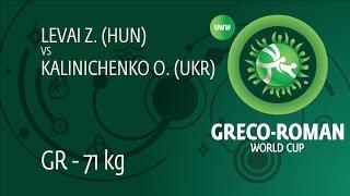 Round 3 GR - 71 kg: Z. LEVAI (HUN) df. O. KALINICHENKO (UKR), 7-6