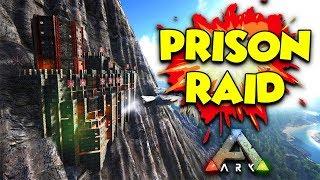 ATTACK ON THE PRISON - ( Ragnarok ) ARK Duo Survival Series #10