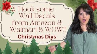 Awesome DIYs Using Wall Decals !!! Christmas Home Decor