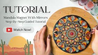 EASY Beginner Dot Mandala Painting Tutorial | "Desert Cactus" Palette