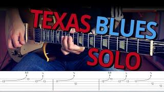 TEXAS BLUES ROCK Guitar Solo with TABS