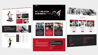 #2 Fitness & Gym  Complete  Website Template using by  Html Css