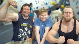 Worlds Strongest Arms VS Rock Climbing