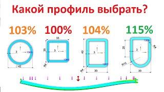 Профильная труба какой вид имеет большую прочность #моделирование #3dsimulation