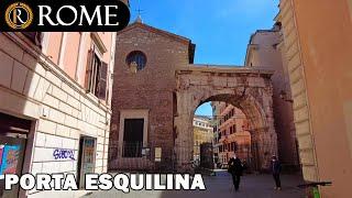 Rome guided tour  Porta Esquilina - Arco di Gallieno [4K Ultra HD]