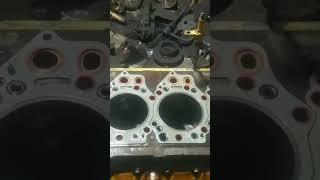 Komatsu Dozer D155 head gasket change