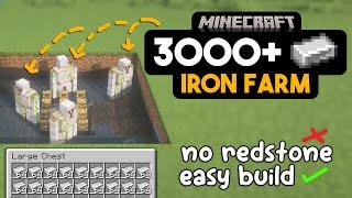 This is the BEST Iron Farm in Minecraft - 18+ Stacks Per Hour - Minecraft 1.20+