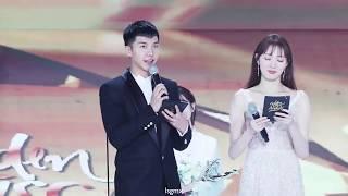 Lee Seung Gi 이승기 - MC for the Golden Disc Awards during IU's speech