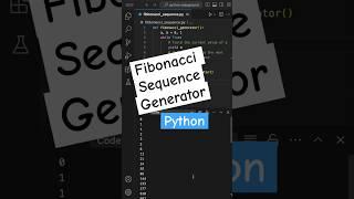 Best way to generate Fibonacci Sequence in Python! #python #programming #coding