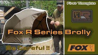 **Fox R Series Brolly** - Carp Fishing Brolly  - First Thoughts