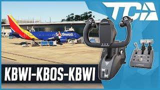 Flying Southwest MAX8 into Boston | iFly MAX8 | Real World Southwest OPS | TCA Boeing Captains Pack