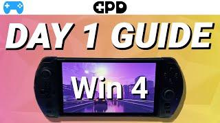 GPD Win 4 Day 1 guide! All the steps you need to get started
