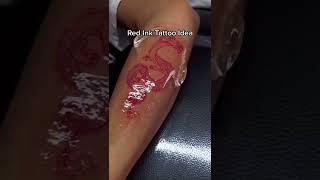 would you get a red ink tattoo? we love this one!