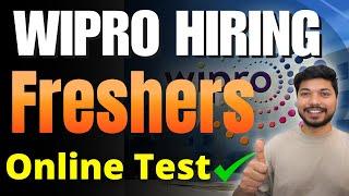 Wipro Hiring Freshers | Online Test Recruitment Drive 2025 | Apply Now!