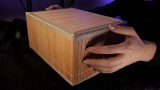 [ASMR] Textured Scratching on a Bamboo Box (NO TALKING)