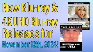 New Blu-ray & 4K UHD Blu-ray Releases for November 12th, 2024!