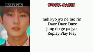 ENHYPEN - Drunk-Dazed (Easy Lyrics)