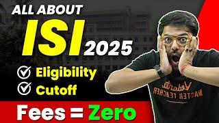 All About ISI 2025 | Cutoff, Eligibility, Exam Pattern, Placements | Harsh Sir