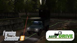 Загрузка с элеватора и доставка с помощью «AutoDrive» для Farming Simulator 19.