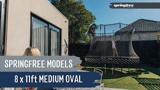 INTRODUCING: The Medium Oval Springfree Trampoline