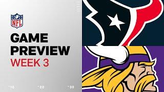 Minnesota Vikings vs. Houston Texans | 2024 Week 3 Game Preview