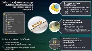 SolidWorks. Импорт. Работа с файлами STEP.