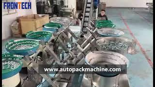 Automatic fasteners fittings counting and packaging machine