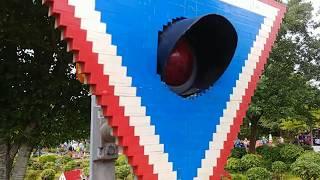 Lego Signs, Level Crossing and Miniature Cities at Legoland