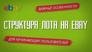 СТРУКТУРА ЛОТА НА EBAY. Важные особенности и отличия лотов на аукционе Ebay