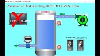 How to Create Animation Using DOFSoft HMI Water tank | #Numericdisplay #DOPSoft #screencyclemacro