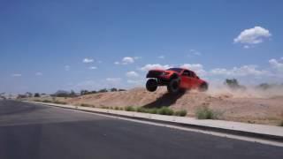 Johnny Angal Trophy Truck Driver testing out the Ford SVT Raptor Prerunner