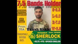 Vansh Shahi (7.5 Bands in General Training IELTS) Online student from the USA 