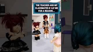 THE TEACHER AND MY CLASSMATES B*LLY ME FOR A REASON...#roblox #shorts #berry