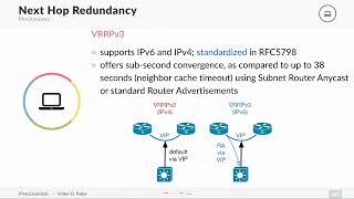 IPv6 Next Hop Redundancy (NHRP) Options