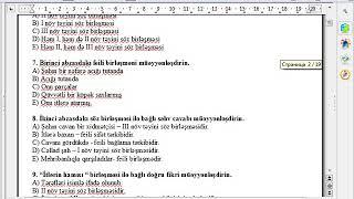 Azərbaycan dili KSQ-1 (8-ci sinif)