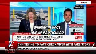 CNN Trying To Fact Check Vivek With Fake Story